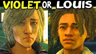 SAVE VIOLET or SAVE LOUIS  Cross Bridge  All Outcomes Choices The Walking Dead Season 4 Episode 4 [upl. by Vashtia795]