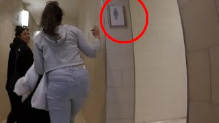 CHANGING BATHROOM SIGNS PRANK  FUNNY TOILET PRANKS [upl. by Ragen]