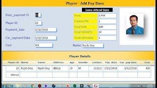 How to create sports database in MS access  Sports cricket competition [upl. by Iliram]