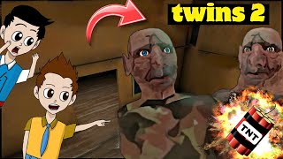 The Twins 2 Granny and grandpa Horror Game Vir and Namikaze Gameplay [upl. by Ennovyhc]