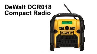 DeWalt DCR018 Compact Radio [upl. by Asserrac]