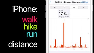 How to use your iPhone to see the distance you walk hike or run [upl. by Petras]