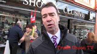 Rally in support of workers unfairly dismissed in Dun Laoghaire Dublin Ireland 7th November 2013 [upl. by Ybok]