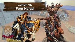 Die Lehen vs FernHarad  500 PKT  Meister des Kampfes  Herr der Ringe Mittelerde Tabletop [upl. by Shorter896]