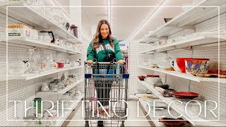 COME THRIFT WITH ME FOR HOME DECOR  thrift haul amp home decor on a budget [upl. by Tullus]