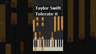 Taylor Swift  Tolerate it piano intro 🎶 erastour [upl. by Nettle]