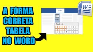 Como fazer Tabela no Word 2010 e 2016  configurações [upl. by Olpe]