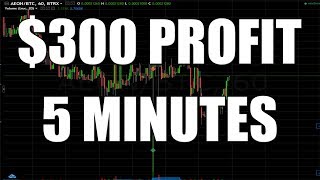 I Made 300 in 5 minutes Trading AEON on Coinigy  Ill Show You [upl. by Clarabelle]