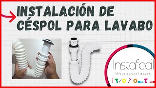 Cómo Instalar un Céspol para Lavabo [upl. by Annaihr]