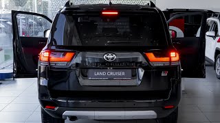 2024 Black Toyota Land Cruiser 300 GR Sport  Luxury SUV in Detail [upl. by Rosina]