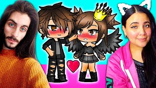 YOURE MINE ONLY MINE 💕 Kioras Love Story 💕 Gacha Life MIni Movie Love Story Reaction ft Diceroll [upl. by Eisserc]