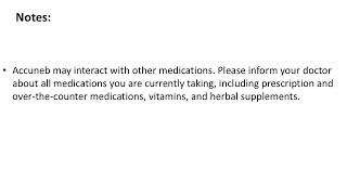 Accuneb Medication Detailed Instructions for Use [upl. by Danaher450]