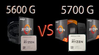 Ryzen 5 5600G vs Ryzen 7 5700G Full comparison [upl. by Korrie]