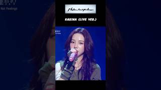 aespa flights not feelings studio vs live aespa kpop karina giselle winter ningning [upl. by Ohce]