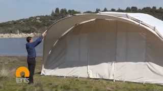 Luxury Handcrafted Glamping tent in 15 minutes watch Ctents assembly [upl. by Etteval775]