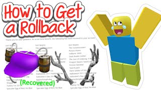 How to Get a Rollback on Roblox 2024 [upl. by Sumner]