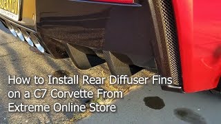 How to Install Rear Diffuser Fins From Extreme Online Store [upl. by Refannej]