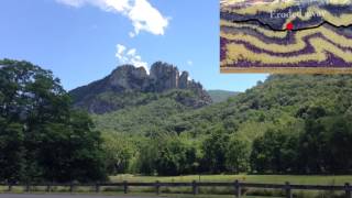 Seneca Rocks and Wills Ridge Anticline 2 Seneca Rocks from Germany Valley [upl. by Ettezus]