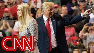 President Donald Trumps awkward rally moment with Ivanka [upl. by Yacano]