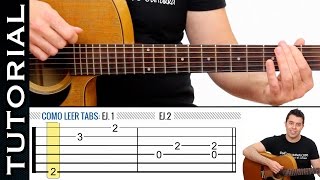 Como leer Tablaturas Tabs de guitarra fácil de guitarraviva Clase 1 [upl. by Gaile]