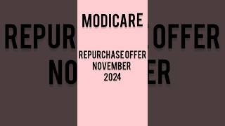 Modicare November 2024 Offer modicarenewoffer modicarenewupdate [upl. by Certie]