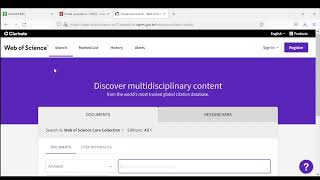Como fazer pesquisa de artigos usando web of science em 2022 portal periódicos CAPES [upl. by Khanna475]