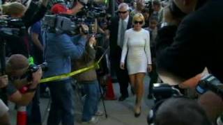 CNN Lindsay Lohan arrives in courtagain [upl. by Gross]