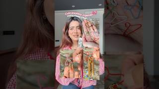 Cute jewellery hanger🎀🫶 jewelleryorganizer diyorganizers diy paperclips goldjewellery hacks [upl. by Eiznek]