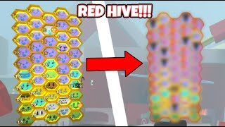 I SWITCHED TO A RED HIVE IN BEE SWARM SIMULATOR [upl. by Emanuele]