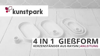 4 in 1 Kerzenständer Gießform mit Raysin  DIY Anleitung🕯️ [upl. by Puff]