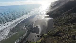 DJI Avata 2 drone At Karioitahi Beach west Auckland New Zealand [upl. by Kcoj694]