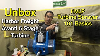 Avanti 5 Stage HVLP Turbine Sprayer Unbox with Jake Lesada [upl. by Adnerad944]