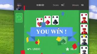 Solitaire Speedrun World Record 001  Google Solitaire Glitched Hard Untied WR [upl. by Elttil]