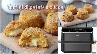 Tortini i patate e zucca in Friggitrice ad aria Cosori TwinFry da 10 Litri [upl. by Hecklau]