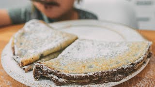 CREPES ALLA NUTELLA FATTE IN CASA  La miglior ricetta di sempre per farle sottilissime senza grumi [upl. by Nivlen]