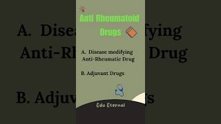 Anti Rheumatoid Drugs  Rapid Revision  Edu Eternal mbbs pharmacology [upl. by Bertrand758]