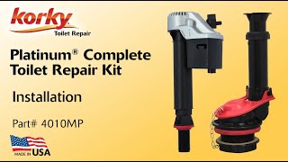 How to Install Platinum Complete Toilet Repair Kit  4010MP  Korky Toilet Repair [upl. by Ahsain]