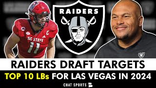 Raiders Draft Targets Top 10 LBs Las Vegas Should Target In The 2024 NFL Draft Ft Payton Wilson [upl. by Artemahs]