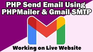 How to send Email Using PHPMailer and Gmail SMTP  in live Hosting server or Website [upl. by Sandra]