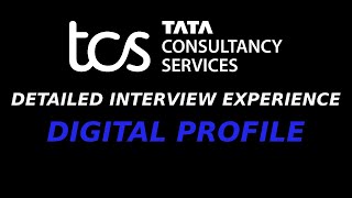 TCS Interview Experience 2024  On Campus Digital Profile  Preparation Resources and Tips [upl. by Rucker]