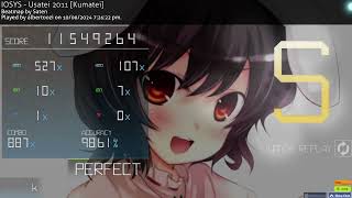 IOSYS  Usatei 2011 Kumatei 409 Stare rating Perfect  osu [upl. by Kirat]