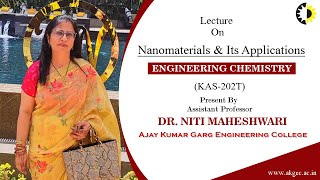 Nanomaterials amp Its Applications Engineering Chemistry By Dr Niti Maheshwari AKGEC [upl. by Bev]