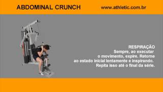 Academia Residencial Athletic Advanced 300M  Abdominal Crunch [upl. by Yatnuhs]