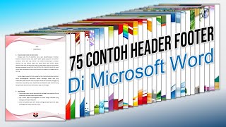 75 Contoh Header Footer di Microsoft Word [upl. by Samuelson90]