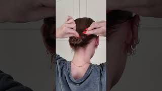 Slick Back Bun Hack for Short Hair  Easy amp Chic Hairstyle Tutoria [upl. by Targett]