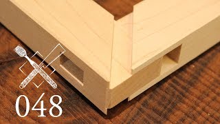 Joint Venture Ep 48 Through mortise and tenon with mitered faces Japanese Joinery [upl. by Annahsed]