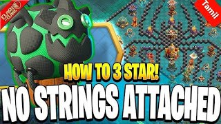 Easily 3 Star No Strings Attached Challenge in Clash Of Clans  coc new event attack coctamil [upl. by Eniala]