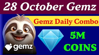 28 October Daily Combo Cards Gemz  Gemz Daily Combo Card 28 October GemzCoin Daily Combo Card [upl. by Lelia610]