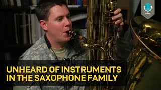 Unheard of Instruments in the Saxophone Family [upl. by Imuy270]