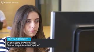 Using the MyPrint system – Printing  UM [upl. by Sudnak]